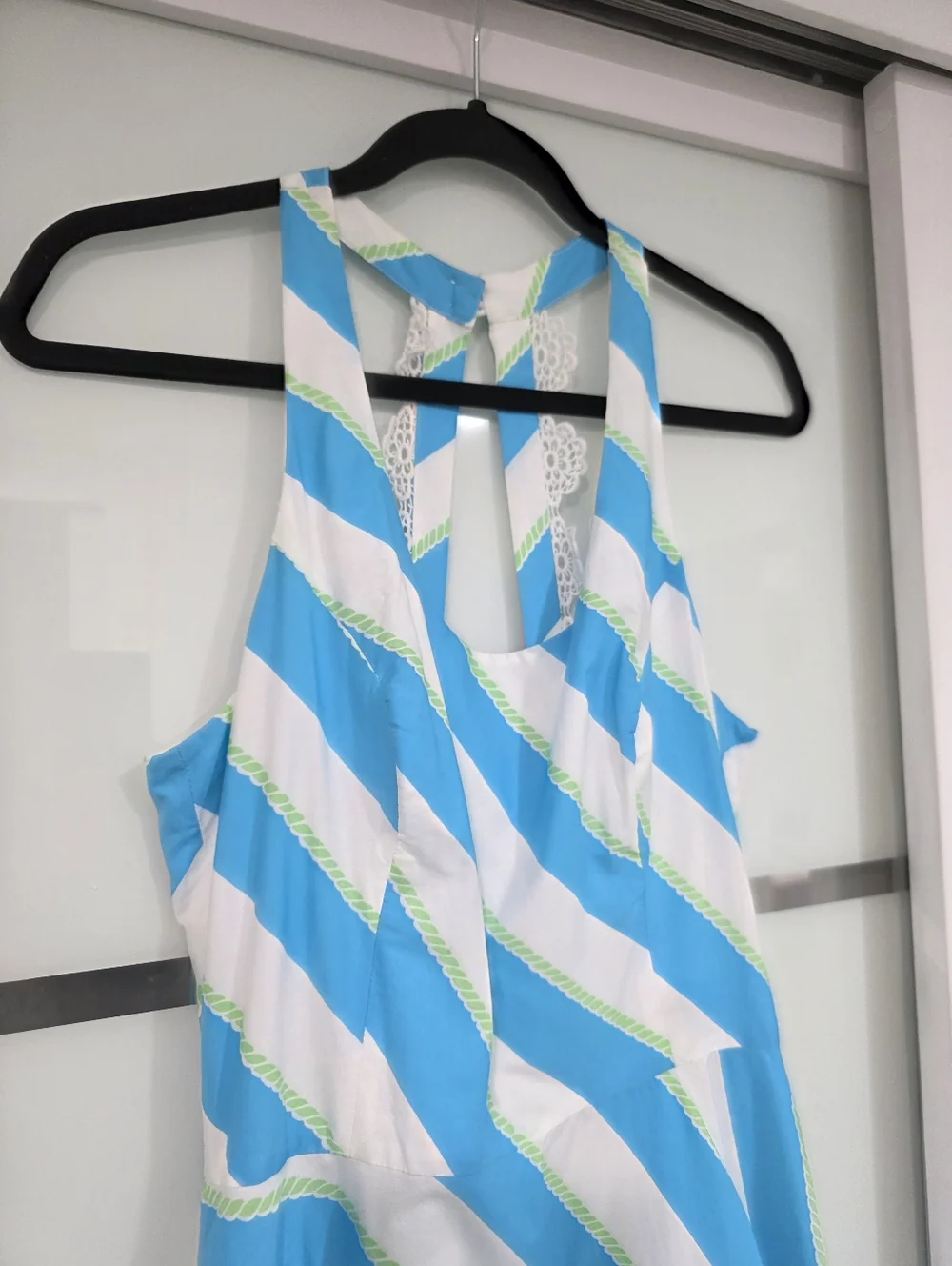 Lilly Pulitzer Sleeveless Dress – Blue & White Striped | Size 8 - Picture 3 of 16